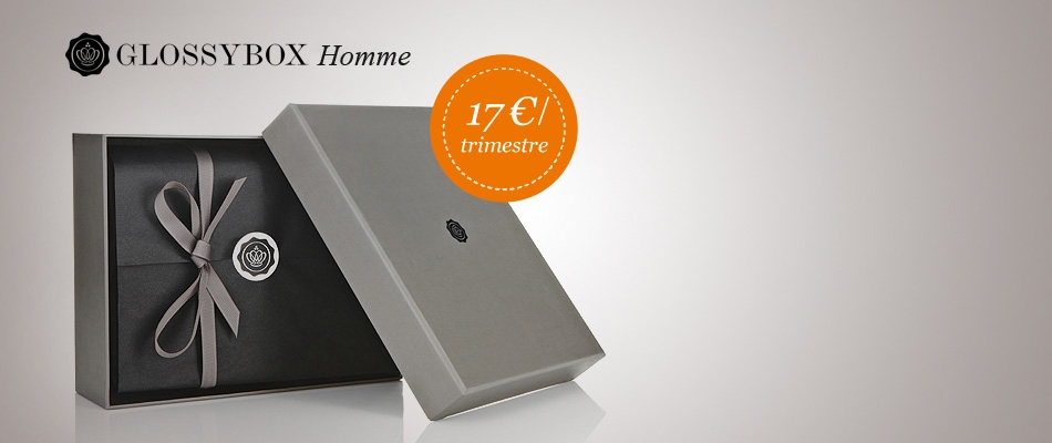 Coffret test produits de beauté hommes glossybox